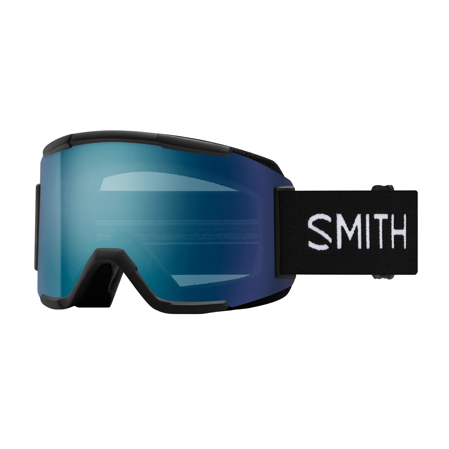 Smith Squad XL Low Bridge Fit Goggles Black/ChromaPop Everyday Blue Mirror + Chromapop Storm Blue Sensor Mirror