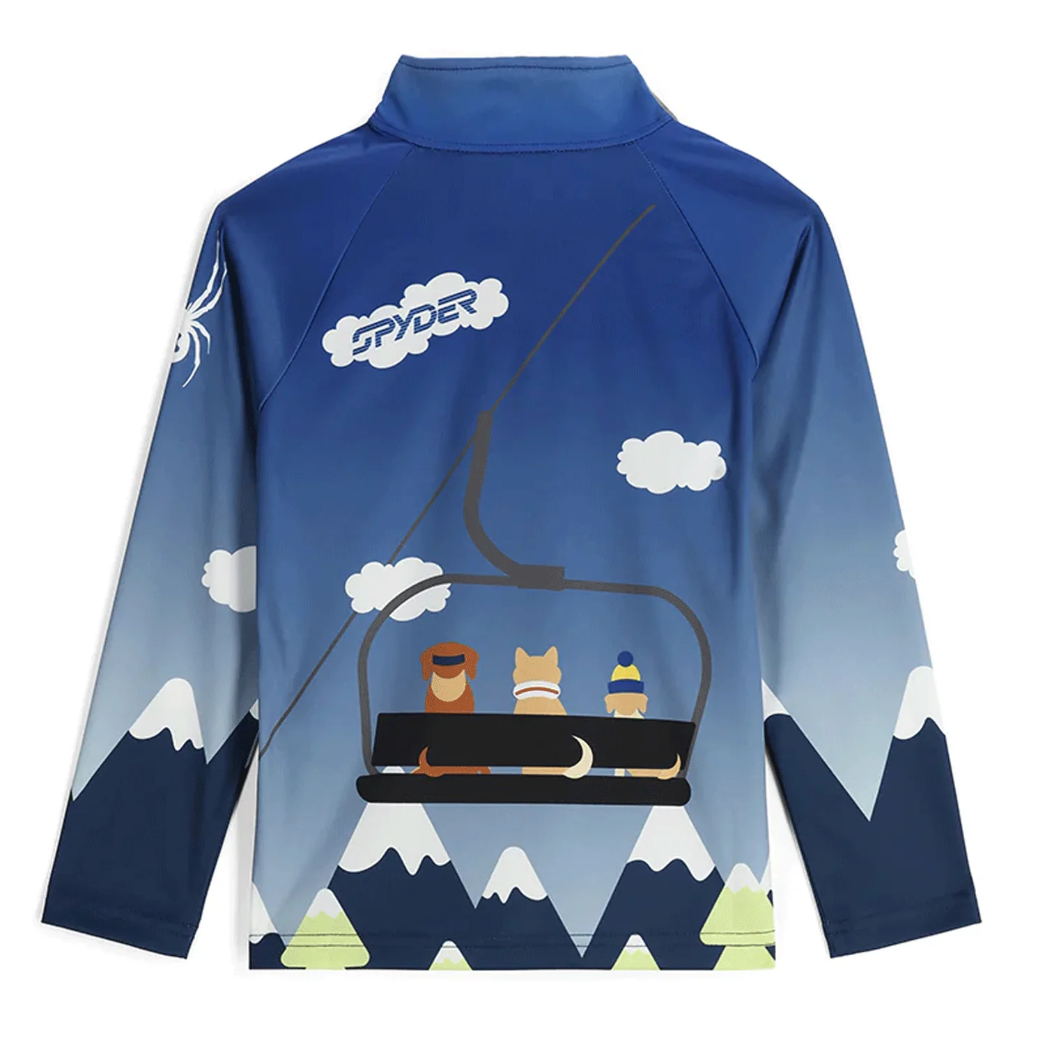 Spyder Kids Friends 1/2 Zip Sweater True Navy - Image 2