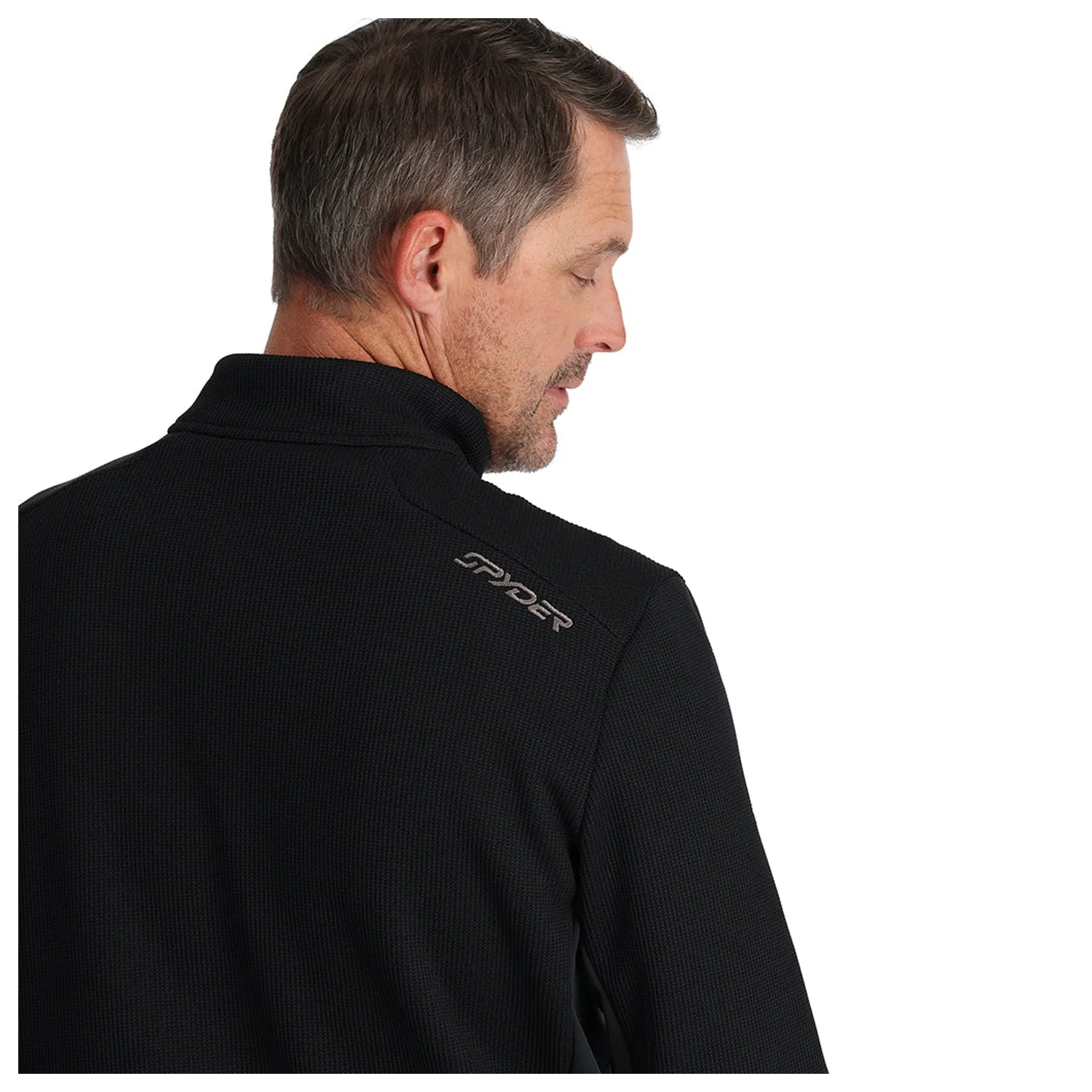 Spyder Men's Bandit 1/2 Zip Sweater 2026 Black - Image 3