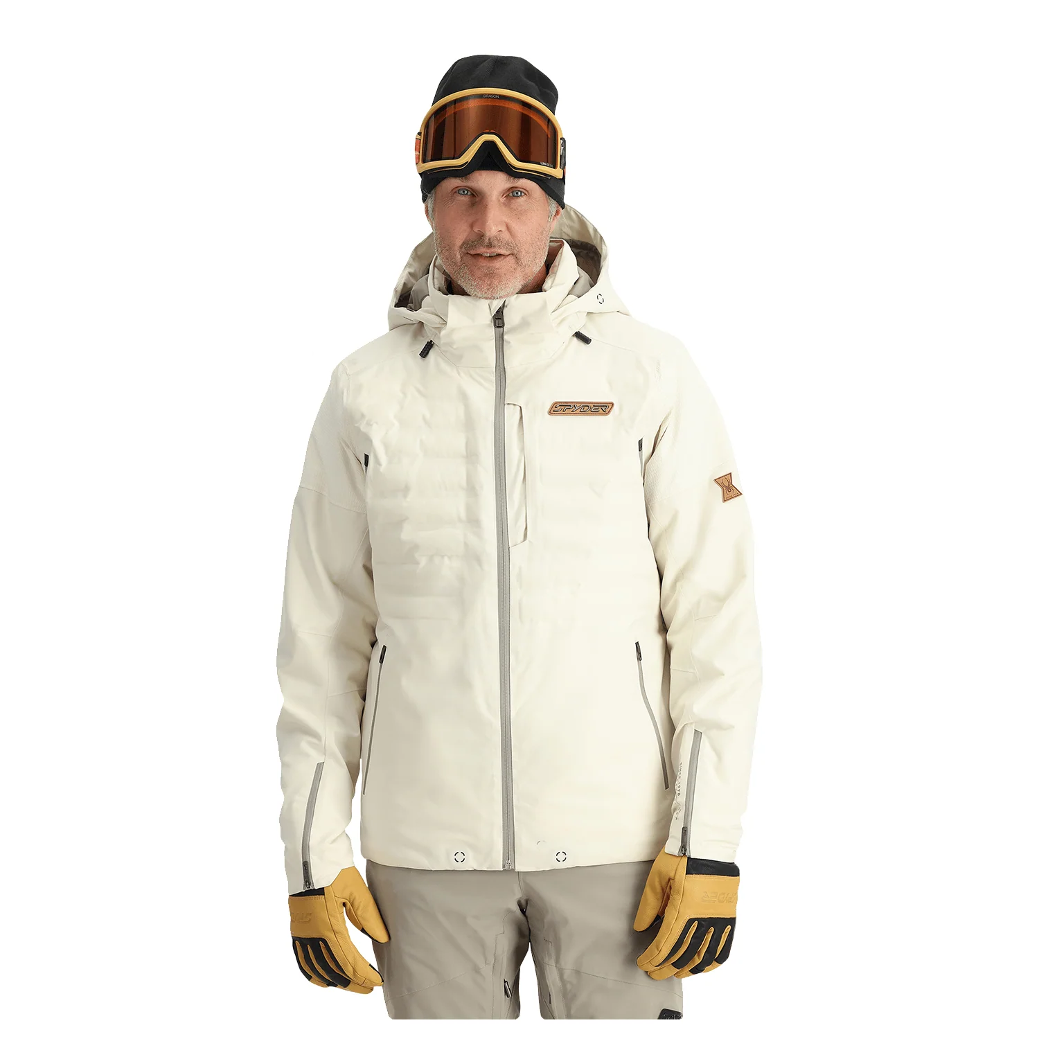 Spyder Men's Pinnacle Jacket 2025 Vanilla Latte