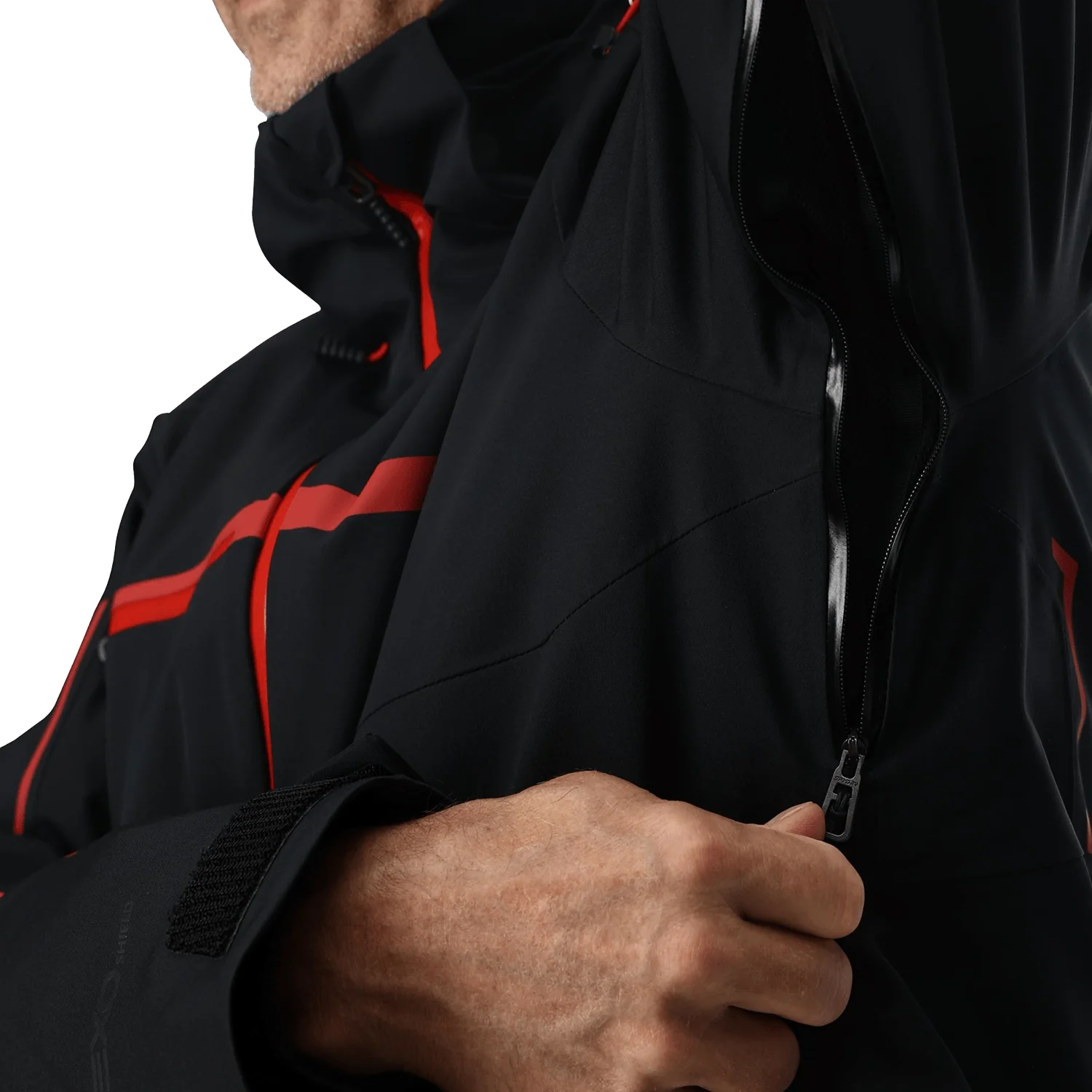 Spyder Men's Titan Jacket 2026 Black/Red - Image 3