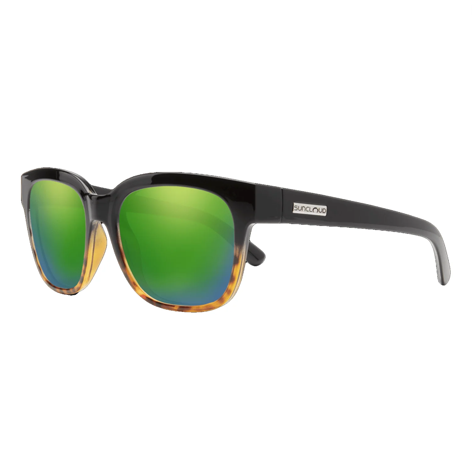 Suncloud Affect Sunglasses Havana Gradient/Polar Green Mirror
