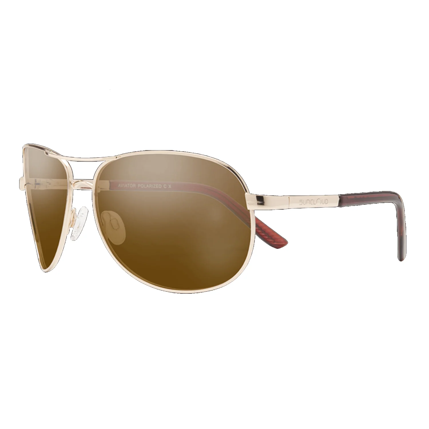 Suncloud Aviator Sunglasses Gold/Polar Brown