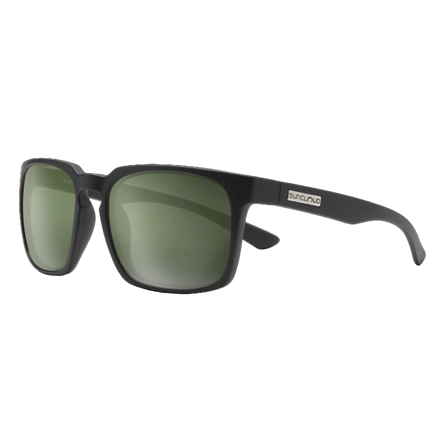 Suncloud Hundo Sunglasses Matte Black/Polar Gray Green