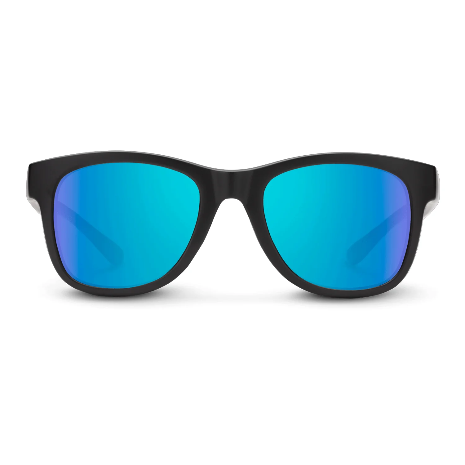 Suncloud Leeway Sunglasses Matte Black/Polarized Blue Mirror - Image 2