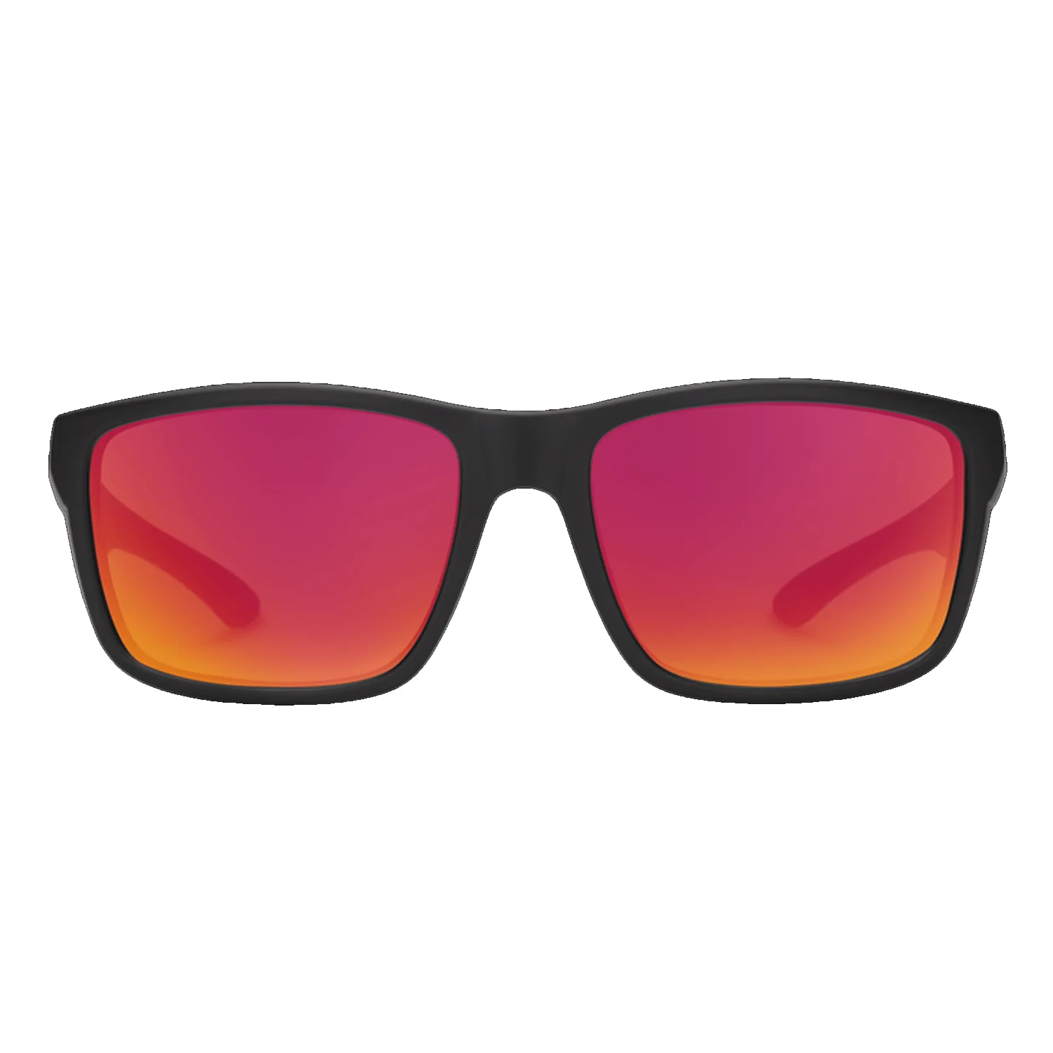 Suncloud Mayor Sunglasses Matte Black/Polar Red Mirror - Image 2