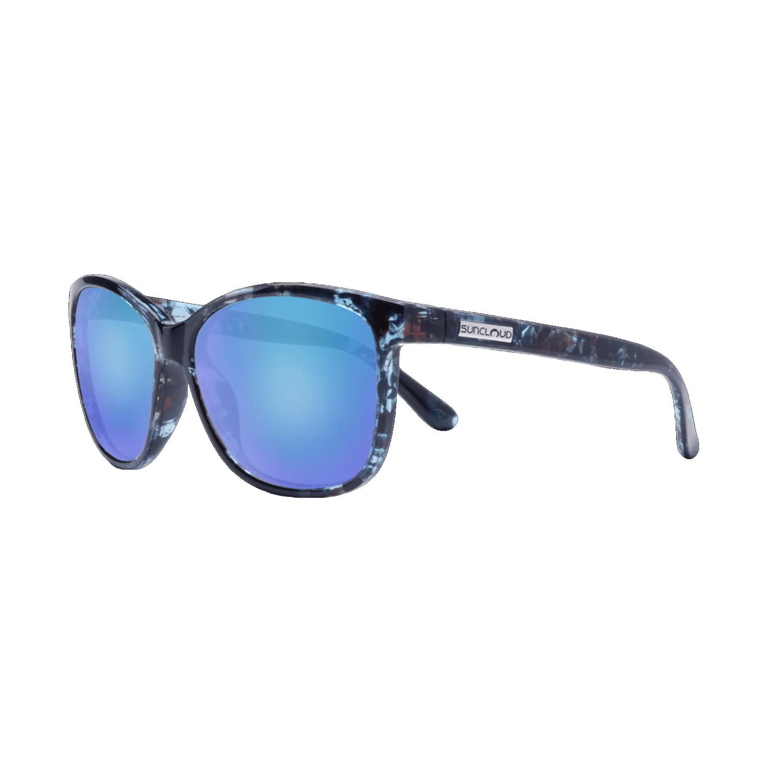 Suncloud Sashay Sunglasses Blue Tortoise/Polar Blue Mirror