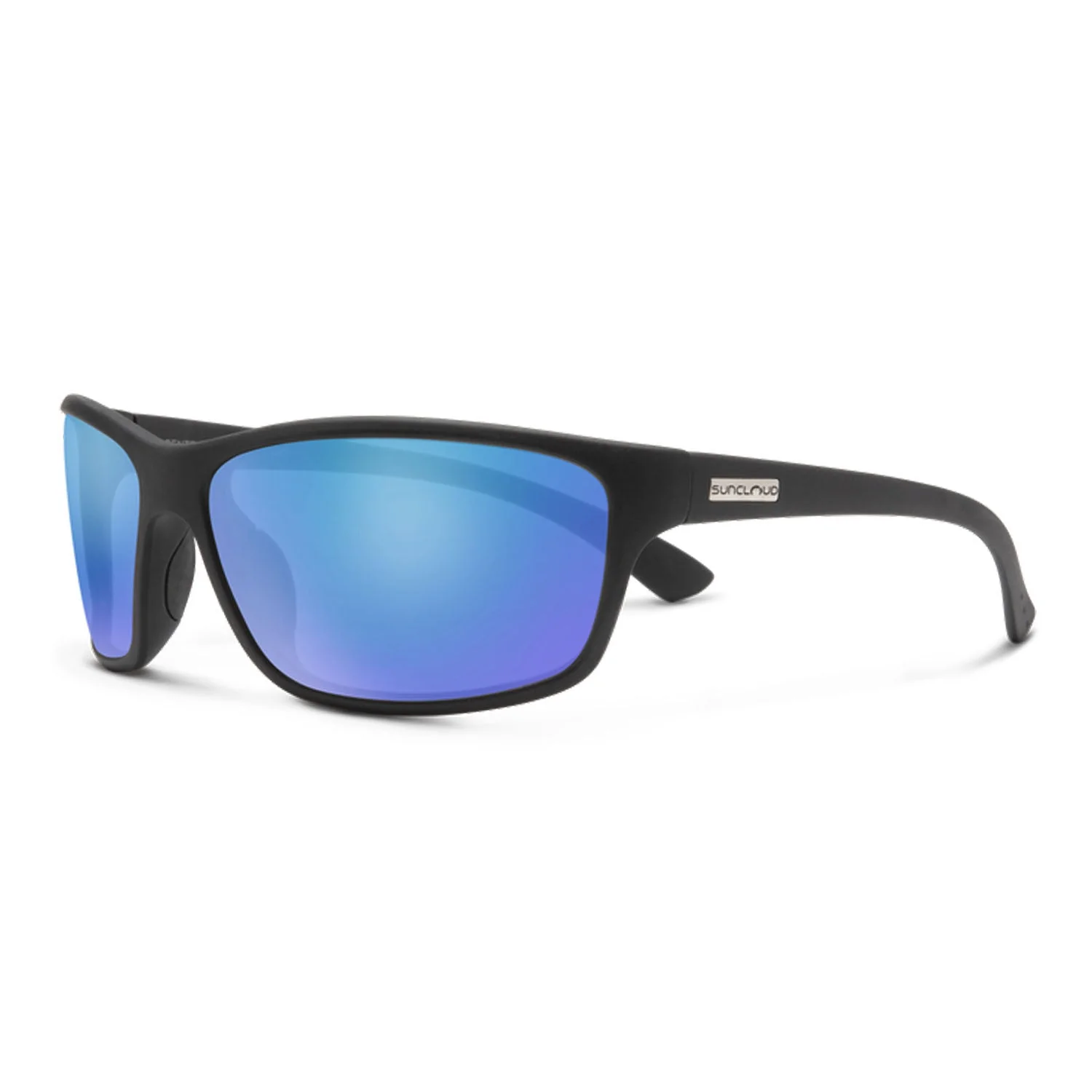 Suncloud Sentry Sunglasses Matte Black/Polarized Blue Mirror