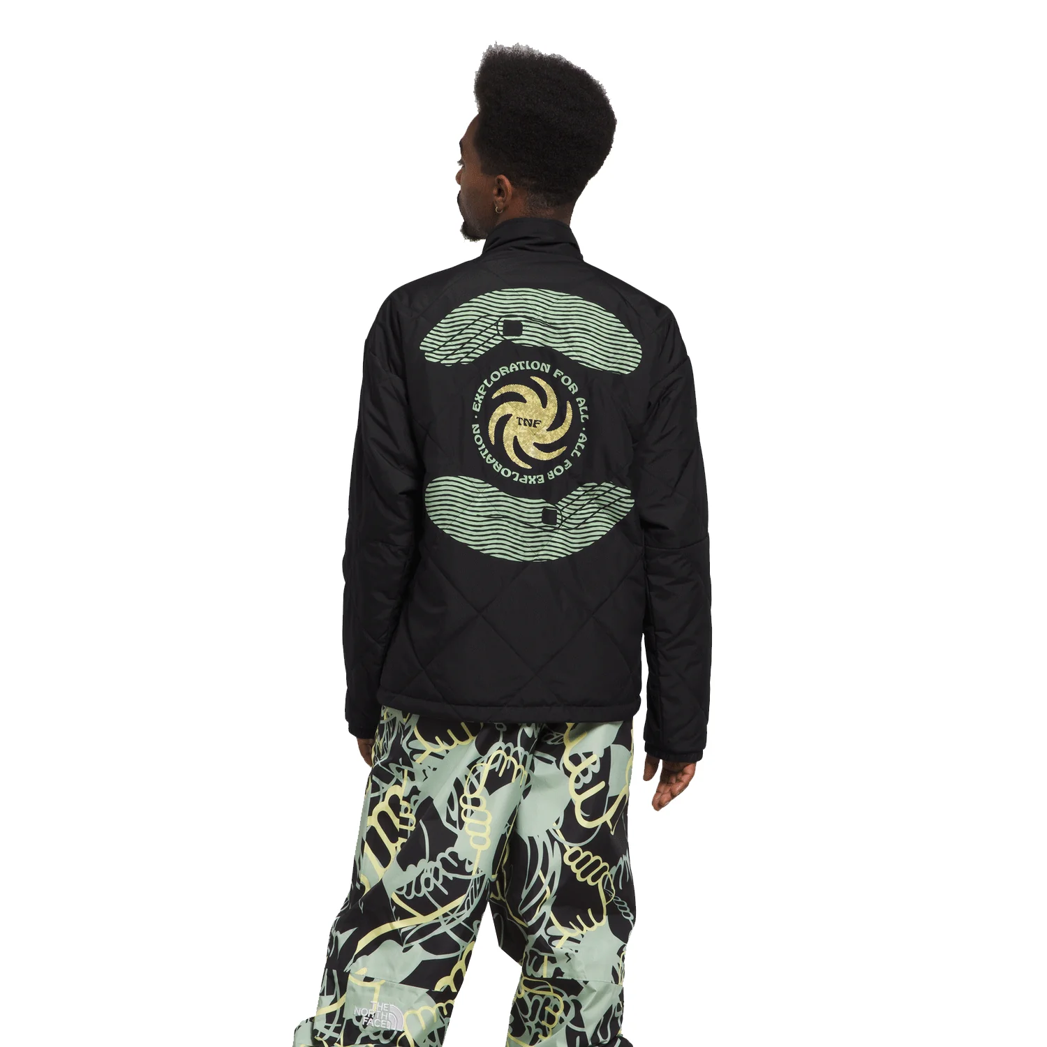 The North Face Afterburner Jacket 2024 TNF Black/Misty Sage - Image 3