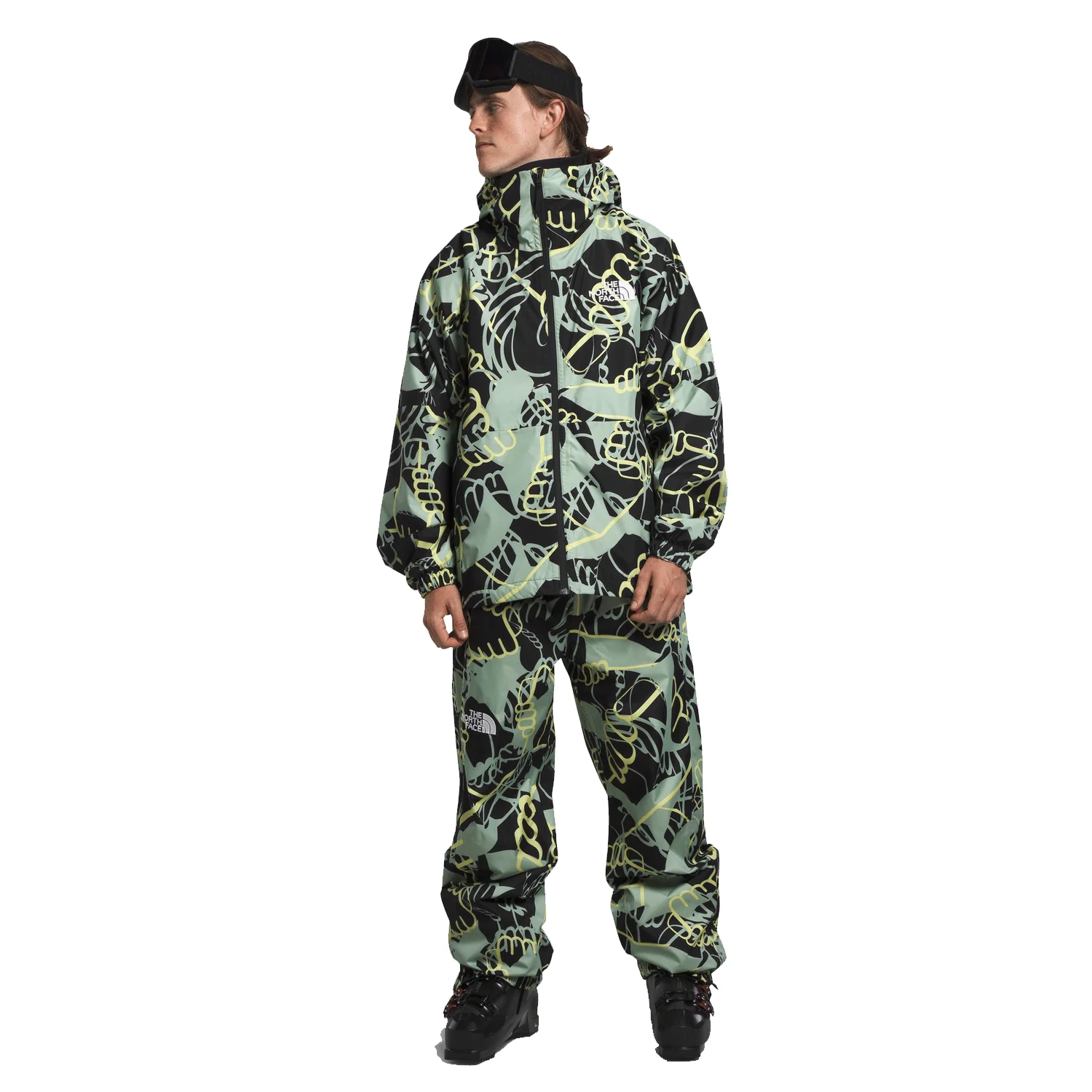 The North Face Build Up Jacket 2024 TNF Black Hands Print - Image 2