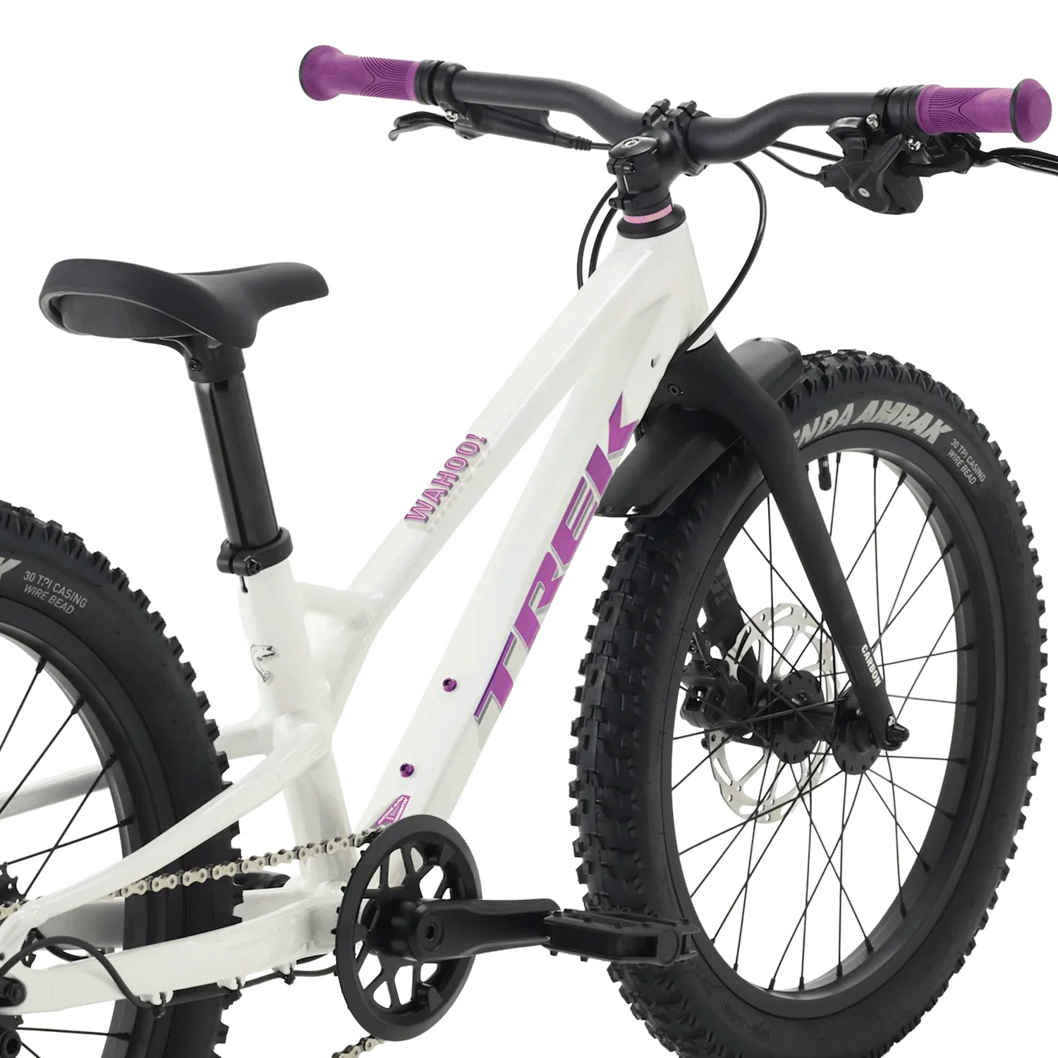 Trek Kids Wahoo 20 Trail 20" Bike 2026 Crystal White - Image 2