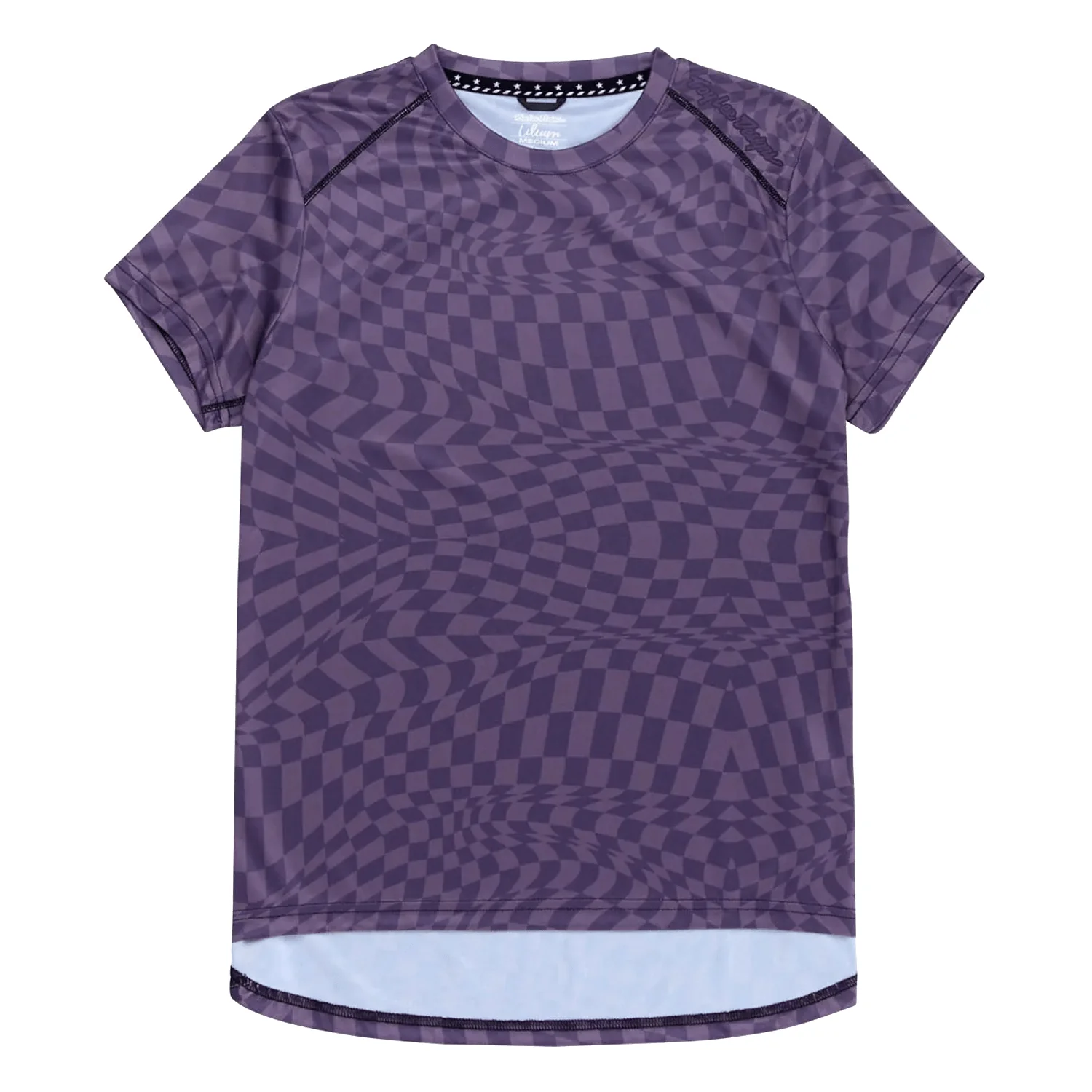 Troy Lee Designs Women's Lilium SS Jersey Twisted Checkers Purple
